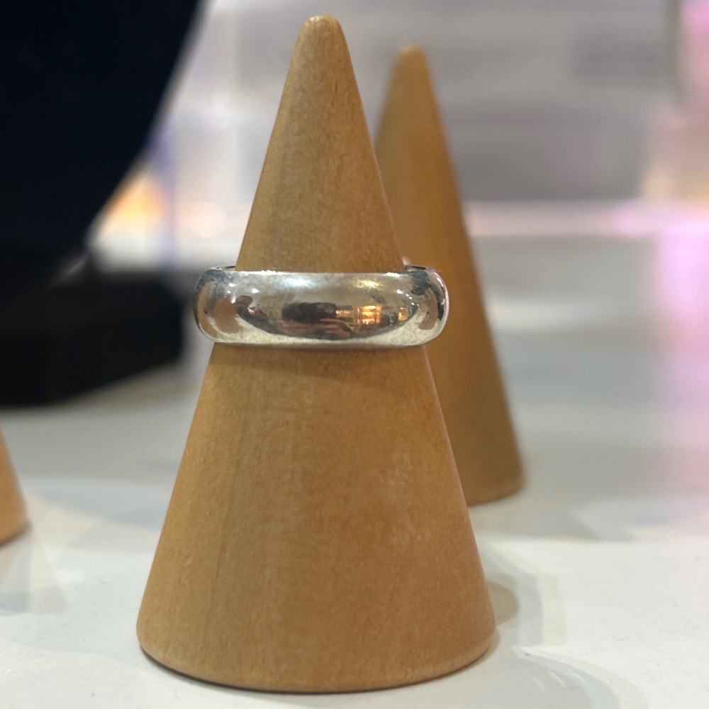 D Shape 925 Silver Ring (6 mm)