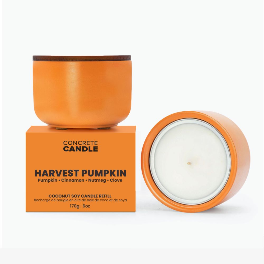 Harvest Pumpkin Refillable Candle