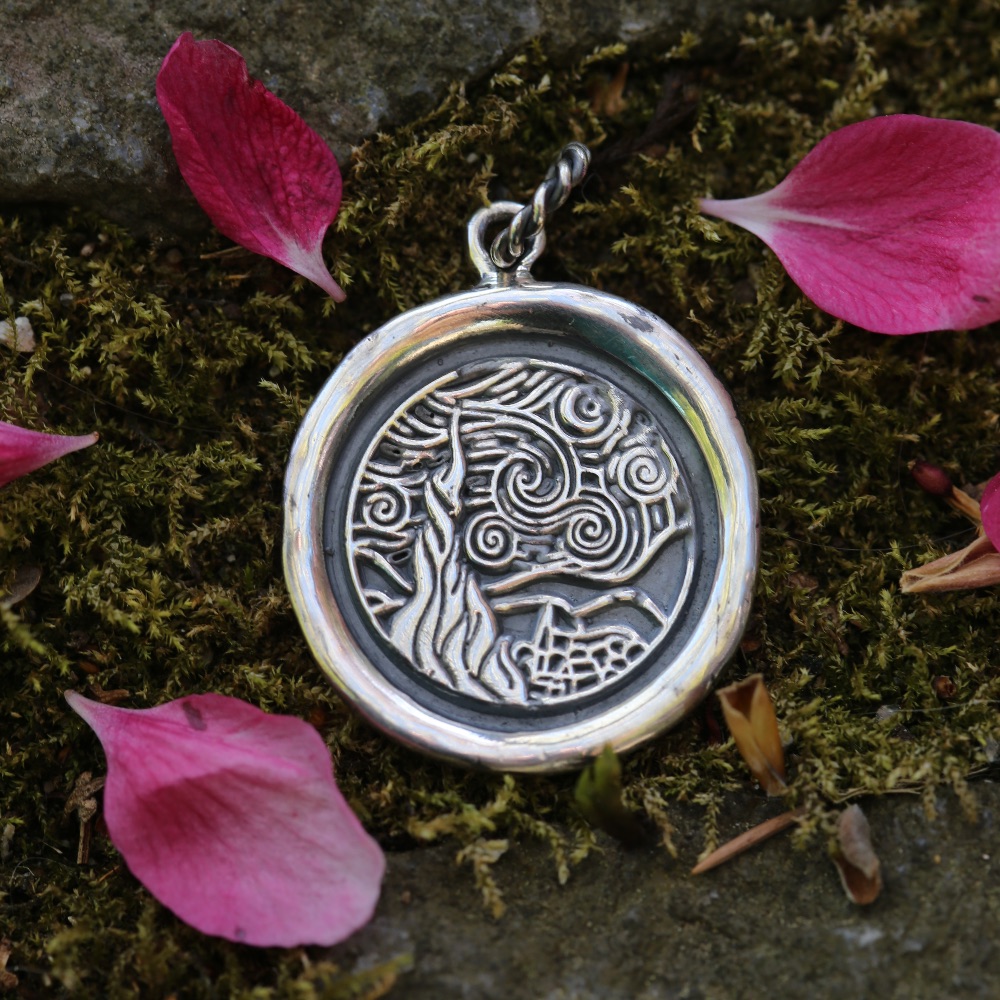 The Starry Night Wax Seal Talisman (925 Silver)