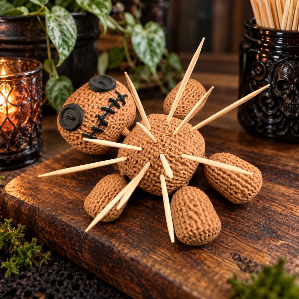 Crochet Voodoo Doll Toothpick holder