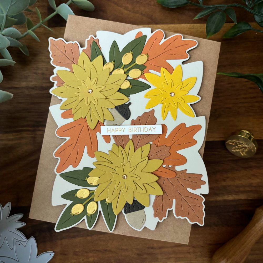 Fall Foliage Shaped Card (All-Occasion) — photo 2
