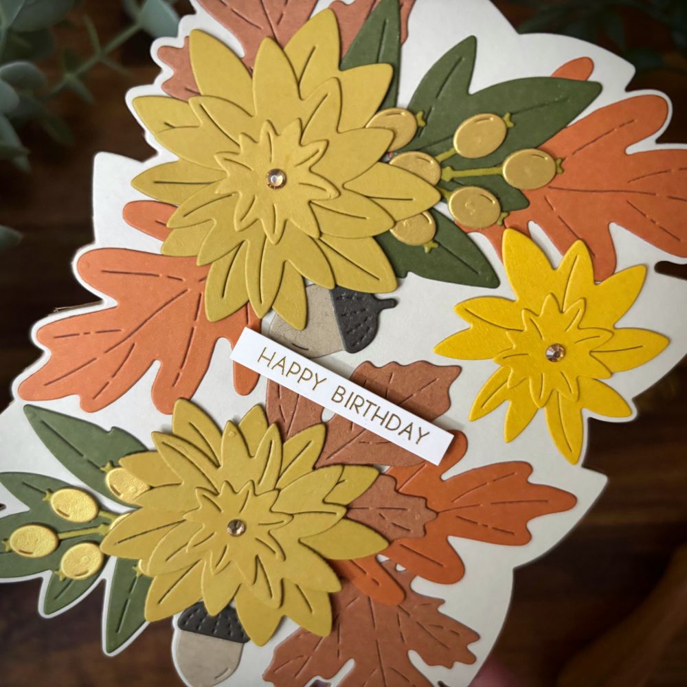 Fall Foliage Shaped Card (All-Occasion) — photo 3
