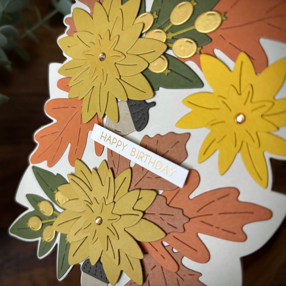 Fall Foliage Shaped Card (All-Occasion) — photo 7